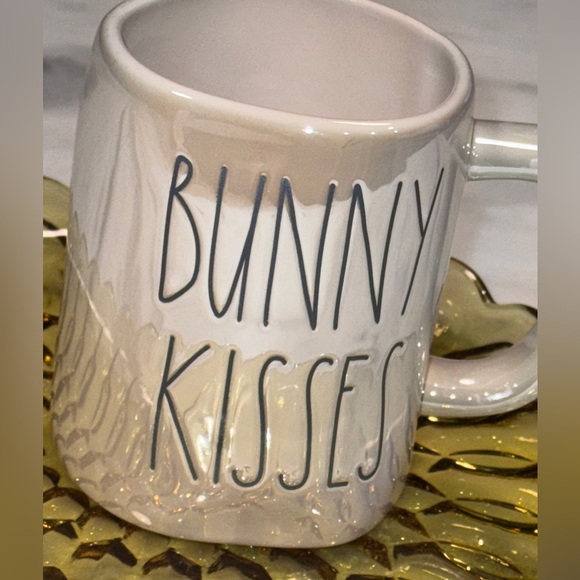 Rae Dunn Iridescent Artisan Collection "Bunny Kisses" Easter Coffee Tea Mug - Picture 2 of 6